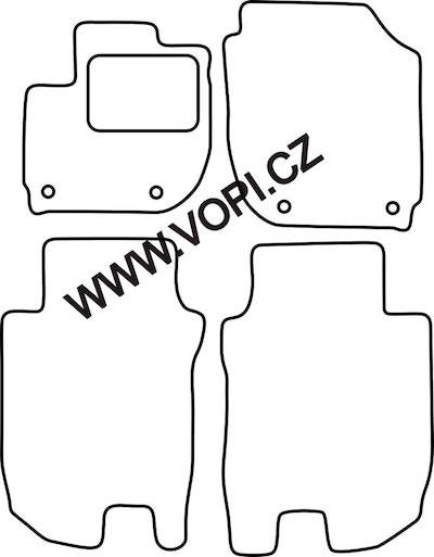 Autokoberce Honda HR-V 09/2015 - Perfectfit (1754)